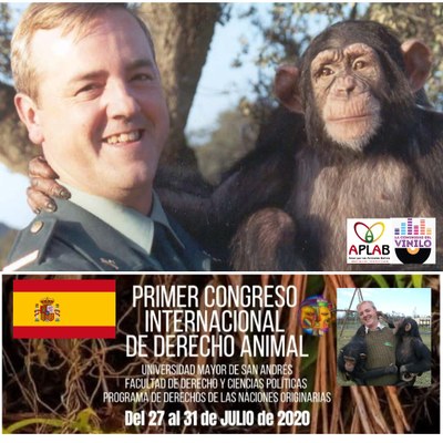 Nueva charla "Una mirada a los grandes simios".Videoconferencia para la Universidad Mayor de San Andrés (Bolivia)