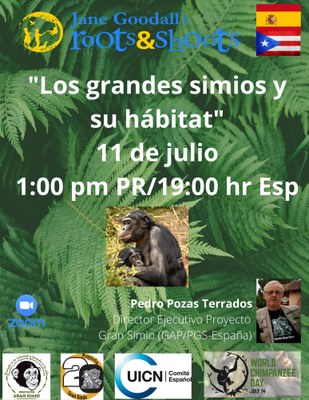 Ponencia videoconferencia "Los grandes simios y su hábitat" : Puerto Rico