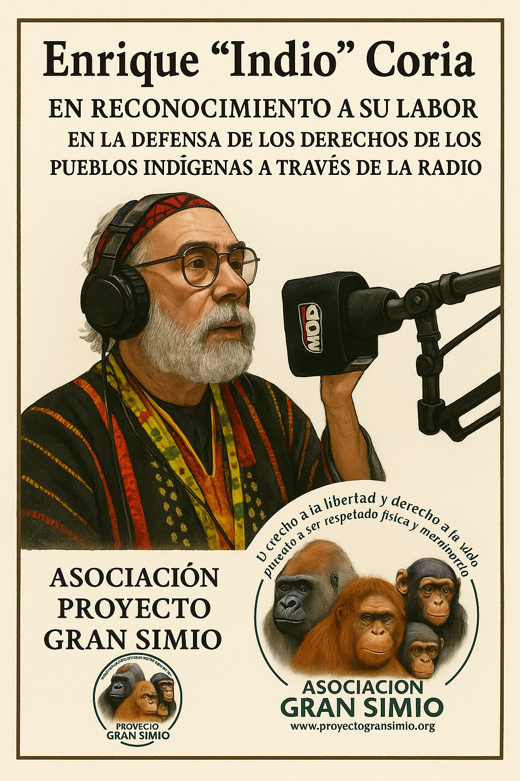 Reconocimiento a Enrique "Indio" Coria